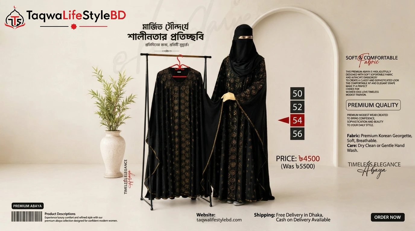 TaqwaLifeStyleBD Premium Abaya