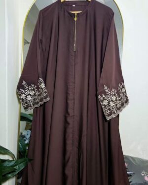 BE001 Chocolate Abaya